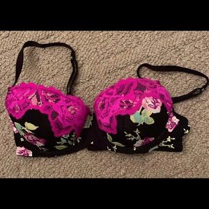 Candies floral printed push-up bra.